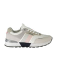 Carrera White Polyester Sneaker