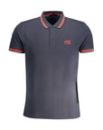 Cavalli Class Blue Cotton Polo Shirt