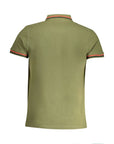 Cavalli Class Green Cotton Polo Shirt
