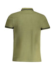Cavalli Class Green Cotton Polo Shirt