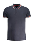 Cavalli Class Blue Cotton Polo Shirt