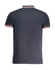 Cavalli Class Blue Cotton Polo Shirt