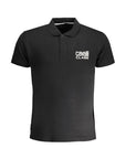 Cavalli Class Black Cotton Polo Shirt