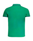 Cavalli Class Green Cotton Polo Shirt