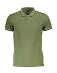 Cavalli Class Green Cotton Polo Shirt