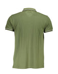 Cavalli Class Green Cotton Polo Shirt