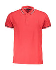 Cavalli Class Red Cotton Polo Shirt