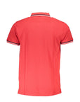 Cavalli Class Red Cotton Polo Shirt