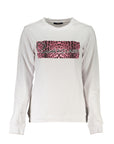 Cavalli Class White Cotton Sweater