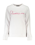 Cavalli Class White Cotton Sweater