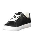 Tommy Hilfiger Black Leather Women Sneaker