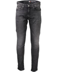 Tommy Hilfiger Black Cotton Jeans & Pant