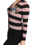 Dolce & Gabbana Elegant Floral Embroidered Cashmere Cardigan