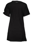 Cavalli Class Black Cotton Women Dress
