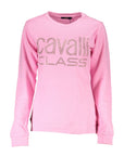 Cavalli Class Pink Cotton Sweater