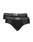 Cavalli Class Black Cotton Men Underwear