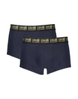 Cavalli Class Blue Cotton Men Boxer