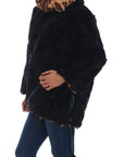 Dolce & Gabbana Elegant Black Lamb Fur Short Coat