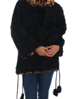 Dolce & Gabbana Elegant Black Lamb Fur Short Coat