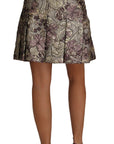 Dolce & Gabbana Elegant Floral A-Line Jacquard Skirt