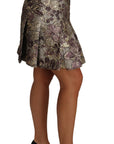 Dolce & Gabbana Elegant Floral A-Line Jacquard Skirt