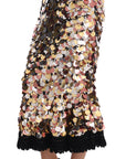 Dolce & Gabbana Sequin Embellished High-Waist Pencil Skirt
