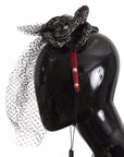 Dolce & Gabbana Pink Silk Crystal-Studded Headband