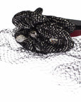 Dolce & Gabbana Pink Silk Crystal-Studded Headband