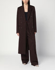 Stella McCartney Stella McCartney Double-breasted plum wool coat