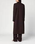 Stella McCartney Stella McCartney Double-breasted plum wool coat