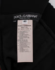 Dolce & Gabbana Elegant Red Lace High-Waist Skirt