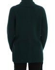 Dolce & Gabbana Elegant Green Cashmere Cardigan Sweater