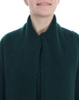 Dolce & Gabbana Elegant Green Cashmere Cardigan Sweater