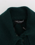 Dolce & Gabbana Elegant Green Cashmere Cardigan Sweater