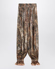 Valentino Valentino Pleated silk-blend trousers
