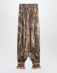 Valentino Valentino Pleated silk-blend trousers