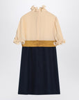 Valentino Valentino Mini dress with ruffles and bow in silk