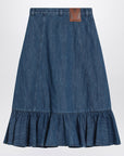 Valentino Valentino Blue denim midi skirt