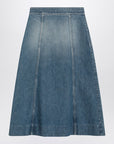 Valentino Valentino Washed denim midi skirt