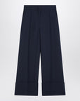 Valentino Valentino Indigo pants in wool and silk