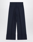 Valentino Valentino Indigo pants in wool and silk