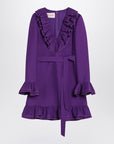 Valentino Valentino Purple wool and silk mini dress