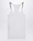 Stella McCartney Stella McCartney White tank top with chain straps