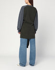 Stella McCartney Stella McCartney Grey/dark green cardigan with crossed sleeves