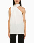 Stella McCartney Stella McCartney Cream asymmetric viscose top