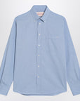Valentino Valentino Light blue button-down shirt in cotton