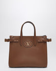 Valentino Garavani Valentino Garavani Tobacco leather small Antibes tote bag