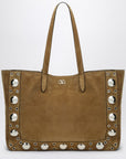 Valentino Garavani Valentino Garavani Large Nellcôte tote bag in havana suede