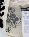 Dolce & Gabbana Elegant Floral Lace Cap Sleeve Maxi Dress