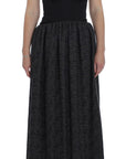 Dolce & Gabbana Elegant Black Full-Length Sheath Dress